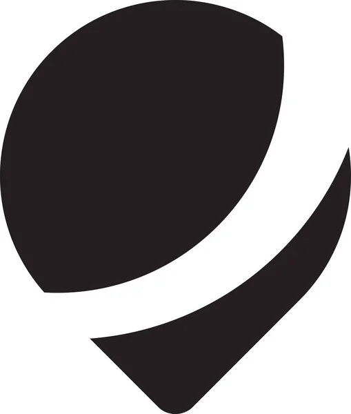 Abstrakt Plats Pin Logotyp Illustration Trendig Och Minimal Stil Isolerad — Stock vektor