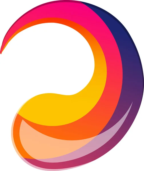 Abstract Waterdruppel Logo Illustratie Trendy Minimale Stijl Geïsoleerd Achtergrond — Stockvector