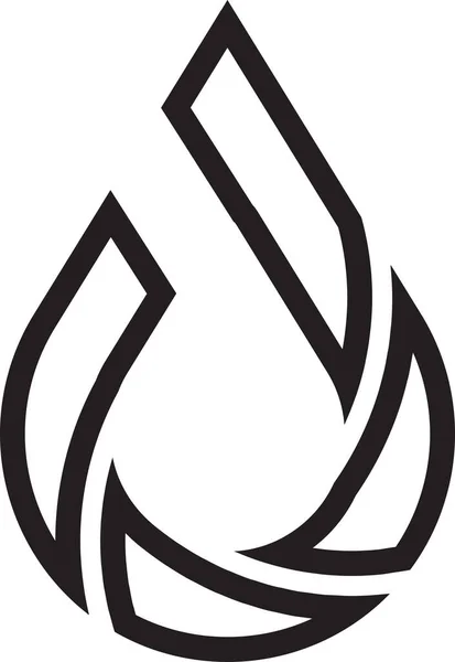抽象的な水滴ロゴのイラストを背景にしたトレンディーでミニマルなスタイル — ストックベクタ