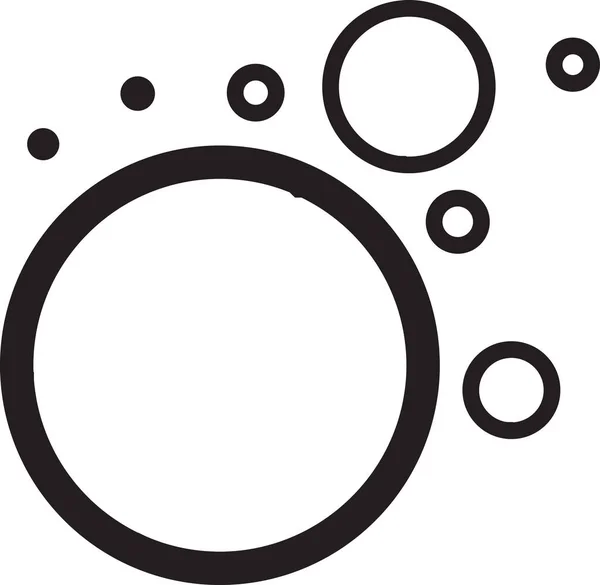 Abstraktní Logo Šíření Vody Ilustrace Módním Minimálním Stylu Izolované Pozadí — Stockový vektor