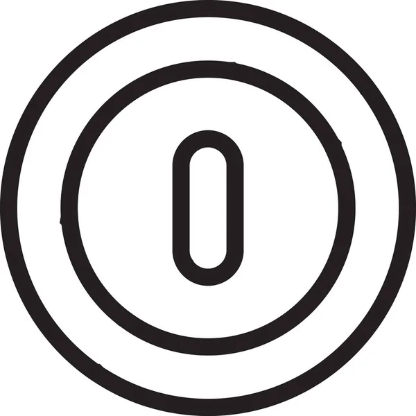 Abstract Toetsenbord Logo Illustratie Trendy Minimale Stijl Geïsoleerd Achtergrond — Stockvector