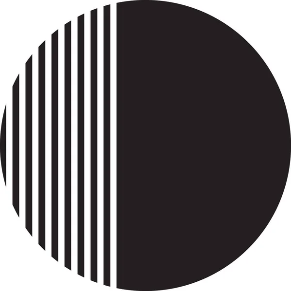 Абстрактная Иллюстрация Круга Линии Логотипа Модном Минимальном Стиле Выделенном Фоне — стоковый вектор