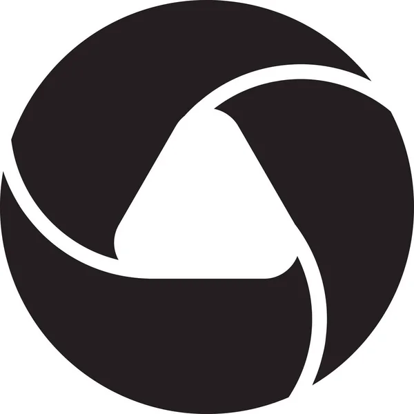 Logo Cercle Abstrait Avec Illustration Trous Dans Style Tendance Minimal — Image vectorielle