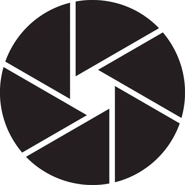 Imagem Logotipo Obturador Câmera Abstrata Estilo Moderno Mínimo Isolado Fundo — Vetor de Stock