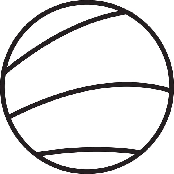 Illustration Abstraite Cercle Logo Ligne Dans Style Tendance Minimal Isolé — Image vectorielle