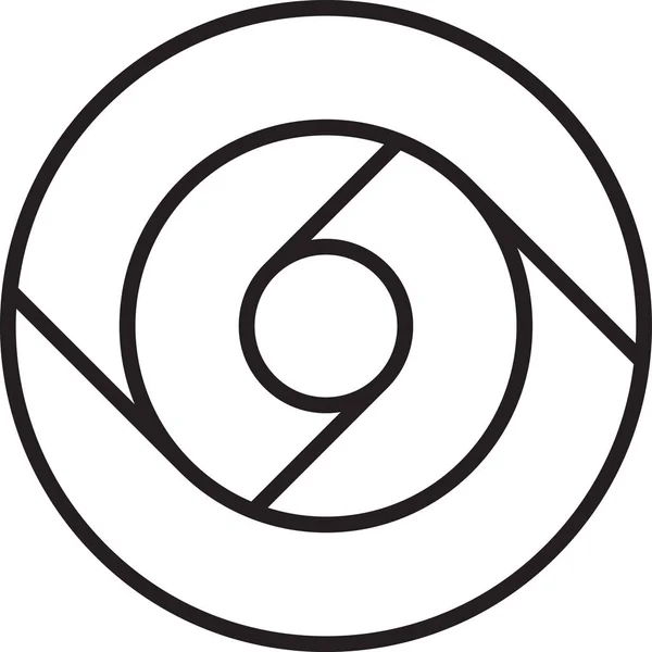 Ilustración Abstracta Del Logotipo Del Círculo Superpuesto Estilo Moderno Minimalista — Vector de stock