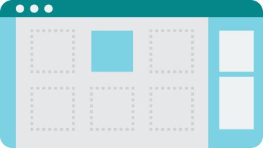 Arka planda izole edilmiş uygulamalar ve UX UI resimlemesi