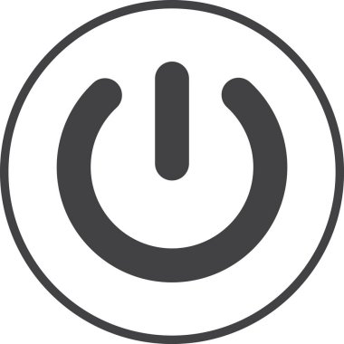 arkaplanda asgari biçimde izole edilmiş düğme illüstrasyonu