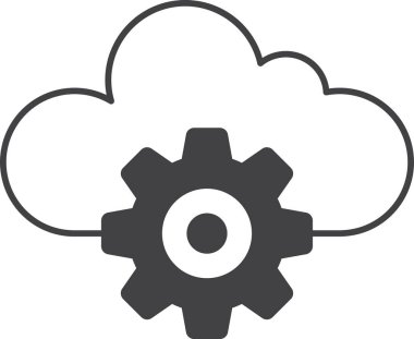 Veri bağlantısı ve bulut illüstrasyonu arka planda en az izole edilmiş şekilde