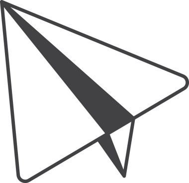 arka planda en az biçimdeki kağıt düzlem resimlemesi izole