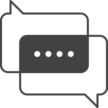 arkaplanda izole edilmiş konuşma kutusu resimlemesi