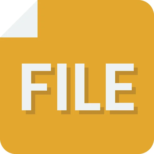 File Illustration Minimal Style Isolated Background — Stock Vector