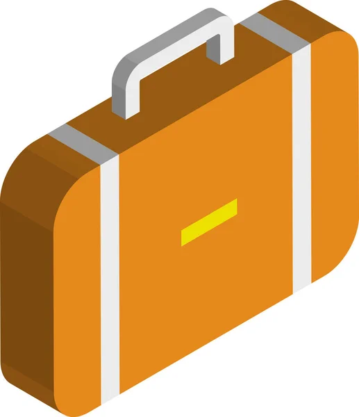 Business Bag Εικονογράφηση Ισομετρικό Στυλ Που Απομονώνονται Στο Παρασκήνιο — Διανυσματικό Αρχείο