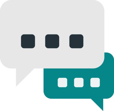 Arkaplanda izole edilmiş en az biçimdeki ileti kutuları ve sohbetler