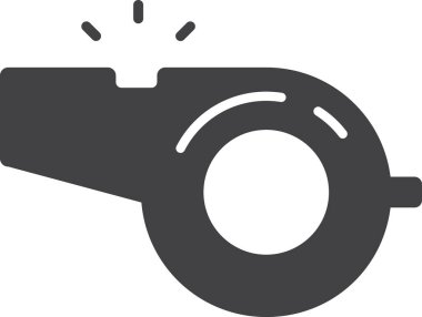 Arka planda izole edilmiş en küçük şekilde ıslık illüstrasyonu