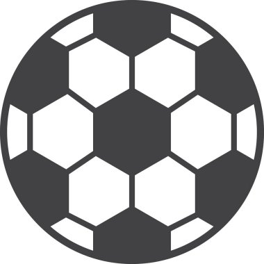 Arka planda asgari biçimde izole edilmiş futbol illüstrasyonu