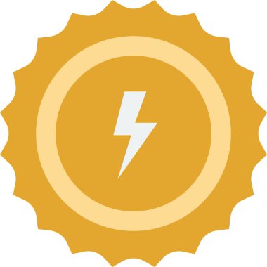 Arkaplanda asgari biçimde izole edilmiş elektrik gücü illüstrasyonu