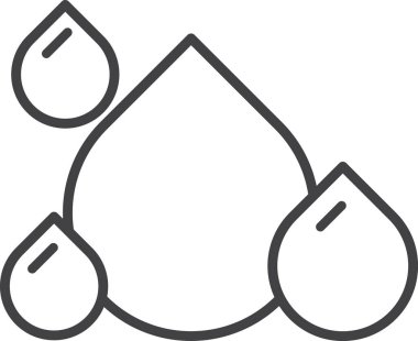 Arka planda izole edilmiş minimum biçimdeki su resimlemesi