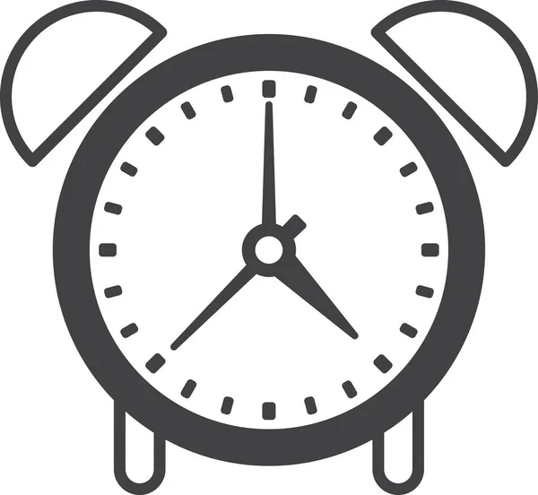Reloj Despertador Ilustración Estilo Mínimo Aislado Fondo — Vector de stock