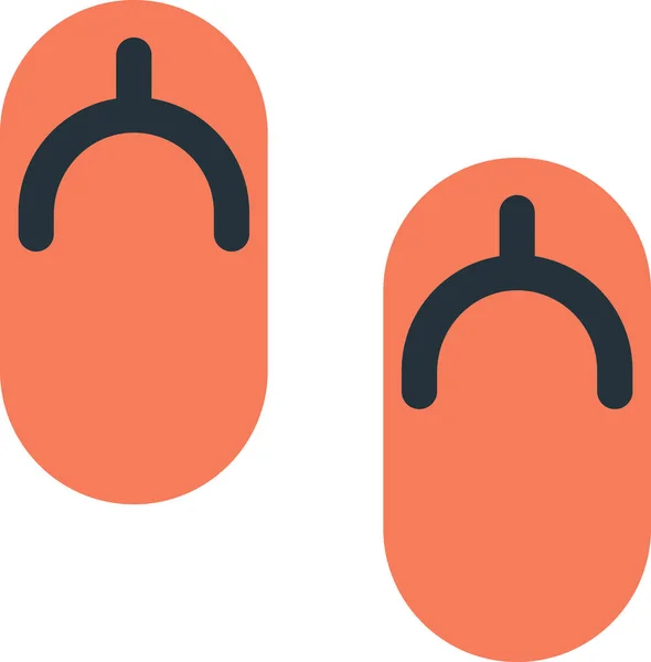Sandaler Från Ovan Illustration Minimal Stil Isolerad Bakgrund — Stock vektor