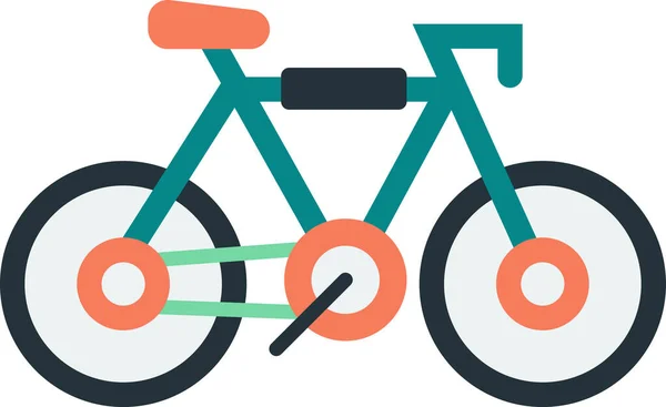 自転車のイラストを背景に最小限のスタイルで — ストックベクタ