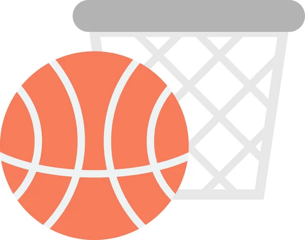 背景音乐风格简约的篮球装备图解 — 图库矢量图片
