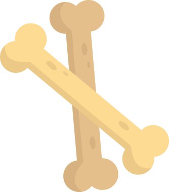 Arka planda en az biçimde izole edilmiş kemik çizimi