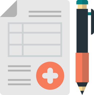 rapor ve artı arka planda izole edilmiş en küçük biçimdeki işaret illüstrasyonu