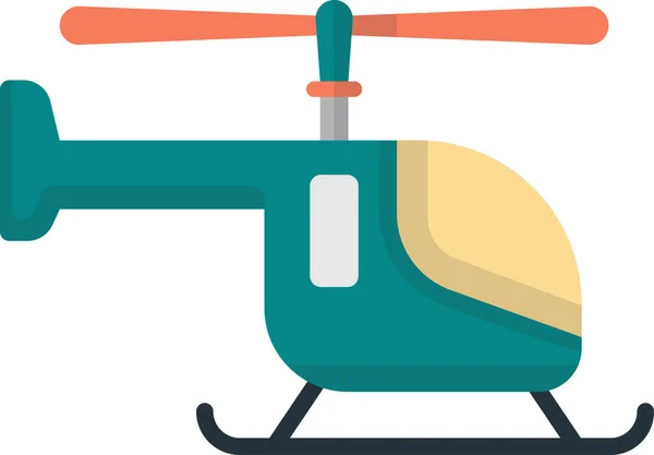 Helicopter Illustration Minimal Style Isolated Background — Stock Vector