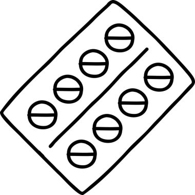 İlaç kutusundaki el yapımı haplar arka planda izole edilmiş.