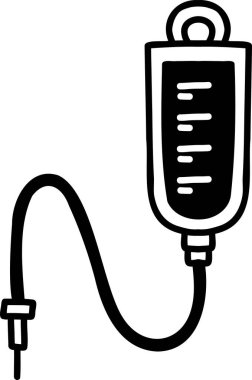 El yapımı kan torbası ve kan bağışı örnekleri arka planda izole edilmiş.