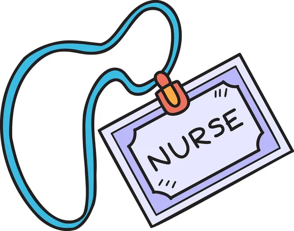 Handgezeichnete Krankenschwester Tag Illustration Isoliert Auf Dem Hintergrund — Stockvektor