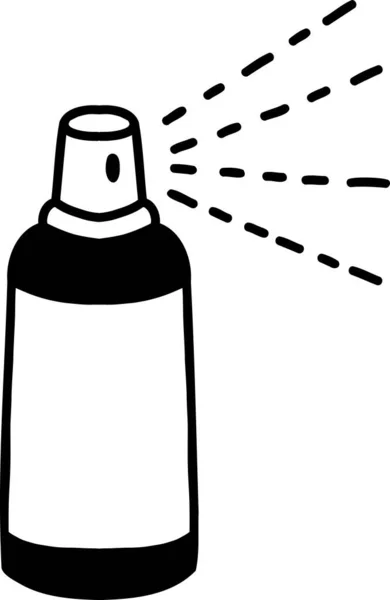Ручной Рисунок Бутылки Спирта Фоне — стоковый вектор