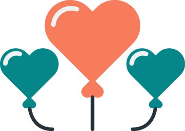 balon illüstrasyonu arka planda en az düzeyde izole edilmiş