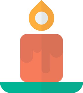 Mumlar ve şamdanlar arka planda izole edilmiş minimal biçimde resimleme