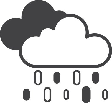 kar ve bulut resimlemesi arka planda en az izole edilmiş şekilde