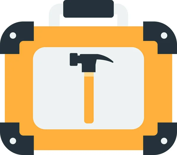 Tool Bag Mechanic Illustration Minimal Style Isolated Background — Stock Vector