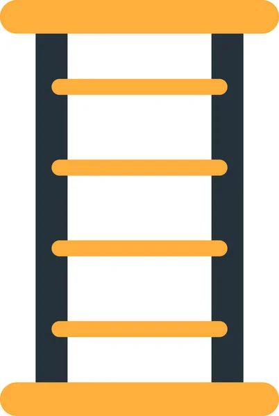 Fixed Ladder Illustration Minimal Style Isolated Background — Stock Vector