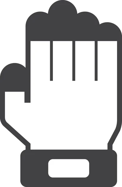 Construction Work Gloves Illustration Minimal Style Isolated Background — Stock Vector