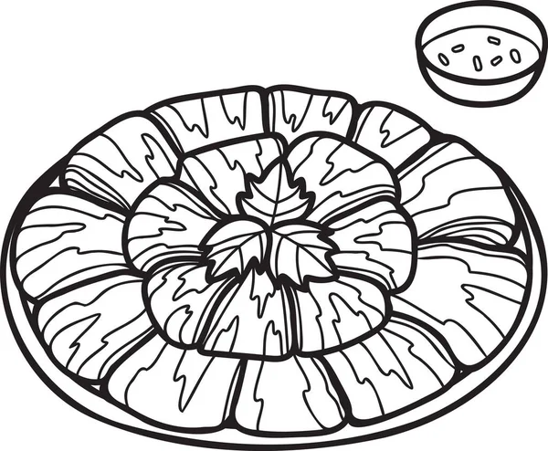 Viande Dessinée Main Pour Pot Chaud Illustration Alimentaire Chinoise Japonaise — Image vectorielle