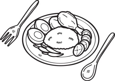 El yapımı kızarmış tavuk pilavı ya da arka planda izole edilmiş Tayland yemekleri.