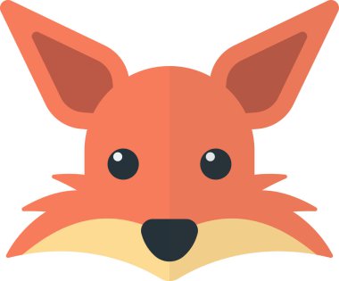 Arka planda izole edilmiş asgari biçimdeki kurt çizimi