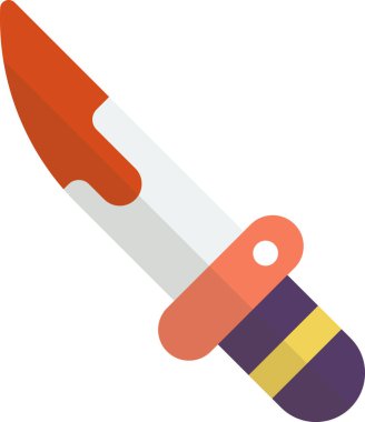 Arka planda en az biçimli oyuncak bıçağı illüstrasyonu