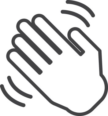 El illüstrasyonunu arka planda izole edilmiş en küçük şekilde sallamak