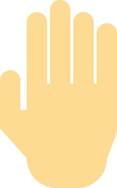 Arka planda izole edilmiş küçük el illüstrasyonunu aç