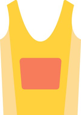 Spor yeleği illüstrasyonu arka planda en az düzeyde izole edilmiş