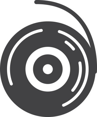 arkaplanda minimal biçimde izole edilmiş film kasedi illüstrasyonu