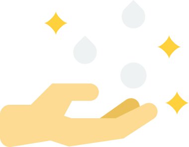 washing hands illustration in minimal style isolated on background