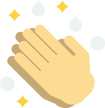 washing hands illustration in minimal style isolated on background