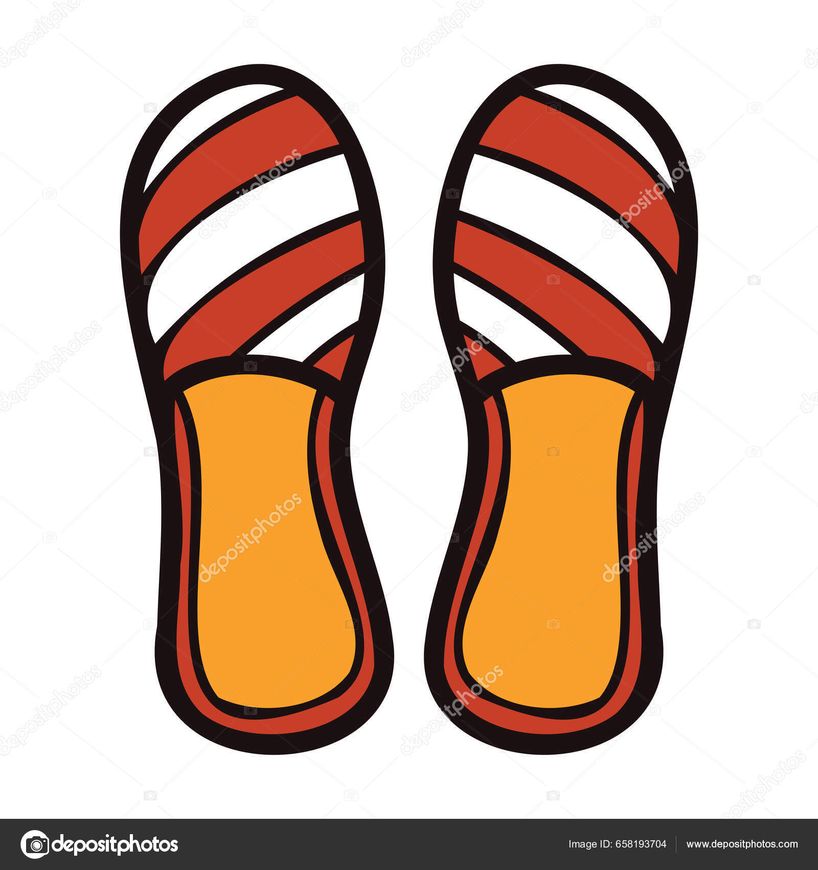 Ručně Kreslené Ženy Sandály Stylu Čmáranice Izolované Pozadí Stock Vector  od © toonsteb 658193704